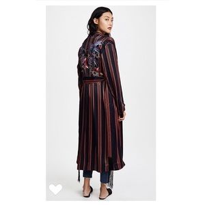 Free People Atrium Striped Duster // XS